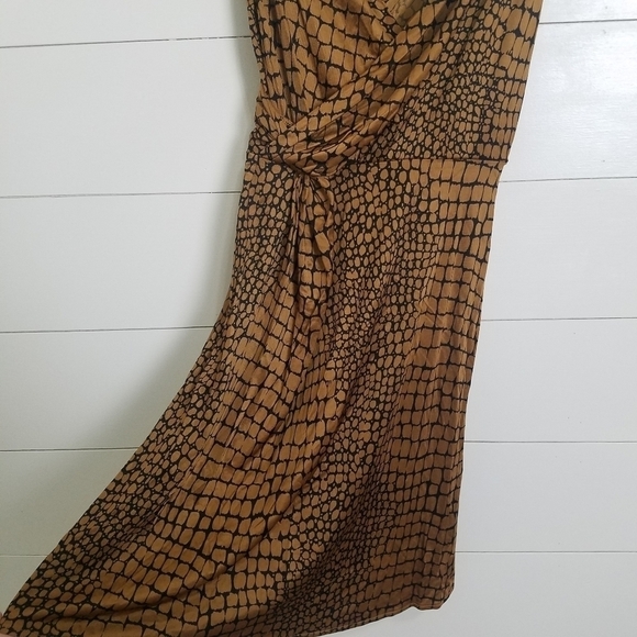 Moda International Copper 100% Rayon Dress XS - Picture 3 of 4